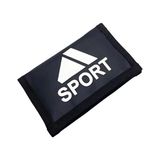 Vanilla Collection Cırt Cırtlı Kapak Fermuar Para Bölmeli Unisex Interpeks Kumaş Çocuk Spor Cüzdanı - Siyah