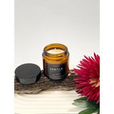 Vanilya Kokulu, Amber Cam Kavanoz Mum, Siyah Etiketli, 100 ml - 1 Adet