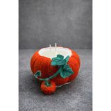 Vanilya KOKULU%100 Soya Wax Doğal Balkabağı Kalıbında Mum - Çok Renkli - Genel