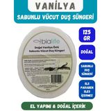 Vanilya Özlü Doğal El Yapımı Sabunlu Vücut Duş Süngeri - Bialife