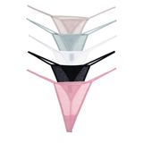 vanilya secret lingerie İpli Tanga Pamuk 5'Li Paket (ÇOK RENKLİ, L/XL)