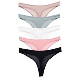 vanilya secret lingerie Pamuk Tanga 5'Li Paket (ÇOK RENKLİ, L/XL)