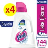 Vanish Kosla Sıvı Leke Çıkarıcı Kristal Beyaz 3600 Ml x 4 Adet