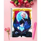 Vanitas No Karte Defter 1 Adet Özel Tasarım A4 Boyutu 21*29 cm Telli Kareli Defter