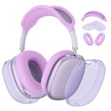Vanjua AirPods Max Kulaklıklar için Kılıf Kapağı, 【3'ü 1 arada】 Şeffaf Çizilmez Yumuşak Silikon Kulak Kupaları Kapağı/Kulak Kupaları Kapak/Kafa Bandı Kapak Koruyucu Aksesuarlar Apple AirPods Max
