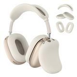Vanjua AirPods Max Kulaklıklar için Kılıf Kapak, 【3'ü 1 arada】 Çizilmez Yumuşak Silikon Kulak Kapakları Kapak/Kulak Kupaları Kapakları/Kafa Bandı Kılıf Koruyucu Aksesuarlar Apple AirPods Max (2024