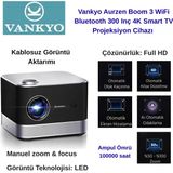 Vankyo Aurzen Boom 3 Dolby Ses Sistemli Akıllı Projeksiyon Cihazı