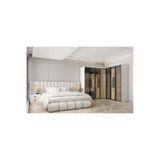 Vanmed Home % 100 MDF 7 Kapılı Köşe Yatak Odası Tk