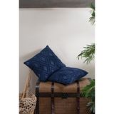 Vannes Home Bohem Punch Nakışlı Çift Taraflı 2'li Dekoratif Kırlent Kılıfı 43x43 cm