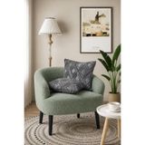 Vannes Home Gri Bohem Punch Nakışlı Çift Taraflı 2'li Dekoratif Kırlent Kılıfı 43x43 cm