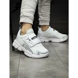 Vanone Çocuk Ortopedik Cırtlı Esnek Hafif Nefes Alabilen Unisex File Çocuk Sneaker Spor Ayakkabı - Beyaz