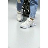 Vanone Lastikli Cırtlı Yumuşak Esnek Hafif Nefes Alabilen Unisex File Çocuk Sneaker Spor Ayakkabı - Beyaz