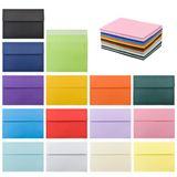 VANRA 150 Paket Renkli Zarflar Davetiyeler için A7 Zarflar Toplu 5x7 Tebrik Kartları, Düğün Davetiyeleri, Fotoğraflar için (15 Çeşitli Renk)