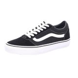 Vans Atwood Deluxe, Erkek Kaykay Ayakkabısı, Süet Kanvas Siyah Beyaz, 33 EU