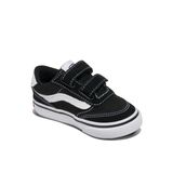 Vans Boy's Brooklyn Ls V spor ayakkabı, Süet kanvas siyah beyaz, 20 EU