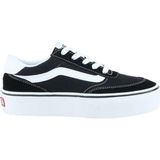 Vans Brooklyn Kadın Sneaker Kauçuk Tabanlı Suni Deri Yürüyüş Ayakkabısı Spor Kullanım İçin - Siyah