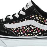 Vans Brooklyn Ls kız çocuk spor ayakkabısı, Süet kanvas siyah çiçek desenli, 36 EU