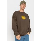 Vans Classic Oval Crew Erkek Sweatshirt,Kahverengi L