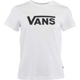 Vans Drop V Ss Crew-B Kadın Tişört VN0A5HNMWHT1 VN0A5HNMWHT1015 - Beyaz - Beyaz - XS