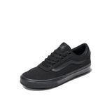Vans Erkek Brooklyn Ls Ayakkabı | Günlük Giyim, Yürüyüş, İş ve Moda için Düşük Top Spor Ayakkabı, Tuval Siyah/Siyah, 7.5