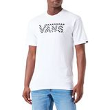 Vans Erkek kareli tişört, Beyaz-Siyah, XXL