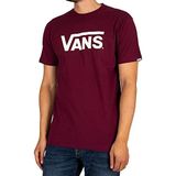 Vans Erkek Klasik Drop V Tişört, Bordo-hatmi, L