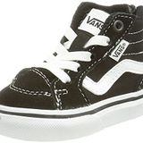 Vans Filmore Hi Zip Suede/Canvas spor ayakkabı, Süet Kanvas Siyah Beyaz, 19 EU