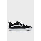 Vans Filmore Logolu Deri Sneaker Ayakkabı Erkek İçin Düz Taban Kauçuk Malzeme-VN0A3MTJIJU1 - Siyah