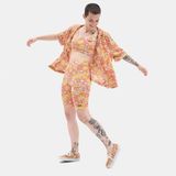 Vans Flying V Print VN0A7PNEBM51 Tayt - Turuncu - XS