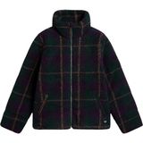 Vans Foundry Plaid High Pile Puff Kadın Yeşil Ceket - M