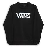 Vans Kadın Drop V Logo BFF Crew Sweatshirt, Siyah-Beyaz, XS