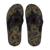 Vans Kadın Flip Flop Sandalet, (La Costa) Rasta/Siyah/Kamuflaj, 11.5 Women/10 Men