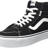 Vans Kadın Hi-top Spor Ayakkabı, Tuval Siyah Beyaz, 40.5 EU
