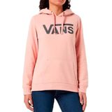 Vans Kadın Wm Drop V logolu kapüşonlu sweatshirt, Pembe (Sepya Pem, XS