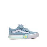 Vans Kız Çocuk Yürüyüş Ayakkabısı VN000D4DCFL1-Old Skool V Heart, 33, 5003309873, Mavi, Kız çocuk