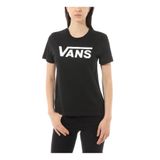 Vans O Yaka Baskılı T-Shirt, S, VN0002QQTD31, SIYAH, Kadın