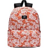 Vans Old Skool 22L Sırt Çantası Çiçekli Turuncu
