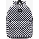 Vans Old Skool Check Sırt Çantası Unisex Cepli Polyester Malzeme 42,5 cm × 32,4 cm × 12,1 cm Boyut - Siyah