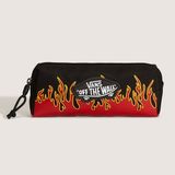 Vans Old Skool Kalem Kutu Polyester 19x10 cm Siyah Alev Deseni ile Trend Tasarım