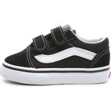 Vans Old Skool V Bebek Spor Ayakkabı Siyah - Siyah - Beyaz