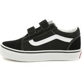 Vans Old Skool V Siyah Çocuk Spor Ayakkabı Düz Tabanlı Nefes Alabilir Yapı ile Günlük Kullanıma Uygun
