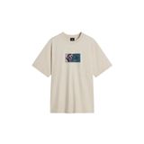 Vans Original Standards Blocked Box T-Shirt, M, VN000PFBEN91, Bej, Erkek