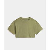 Vans Relaxed Crop Wash Ss Tee - M - Yeşil