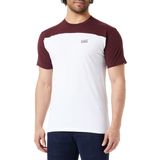 Vans Script Crew Block SS erkek tişörtü, White-port Royale, S