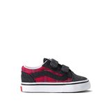 Vans Siyah - Kırmızı Unisex Bebek Yürüyüş Ayakkabısı VN000CTGREB1-Old Skool V