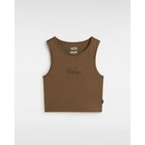 Vans Small Staple Fitted Crop Tank VN000HGE0E01 Kadın T-Shirt - Kahverengi