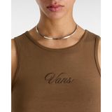 Vans Small Staple Fitted Crop Tank VN000HGE0E01 Kadın T-Shirt - XL - Kahverengi