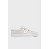 Vans Sport Low Logolu Deri Detaylı Süet Sneaker Unisex Ayakkabı VN000D1PDJR1 BEJ
