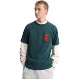 Vans Stretch Stack Crackle Erkek Tişört - Yeşil