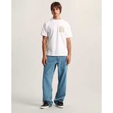 Vans Stretch Stack Crackle Ss Tee Erkek Beyaz T-Shirt - VN000SWE - M